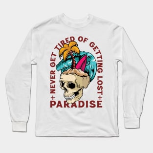 Paradise Skull Island Long Sleeve T-Shirt